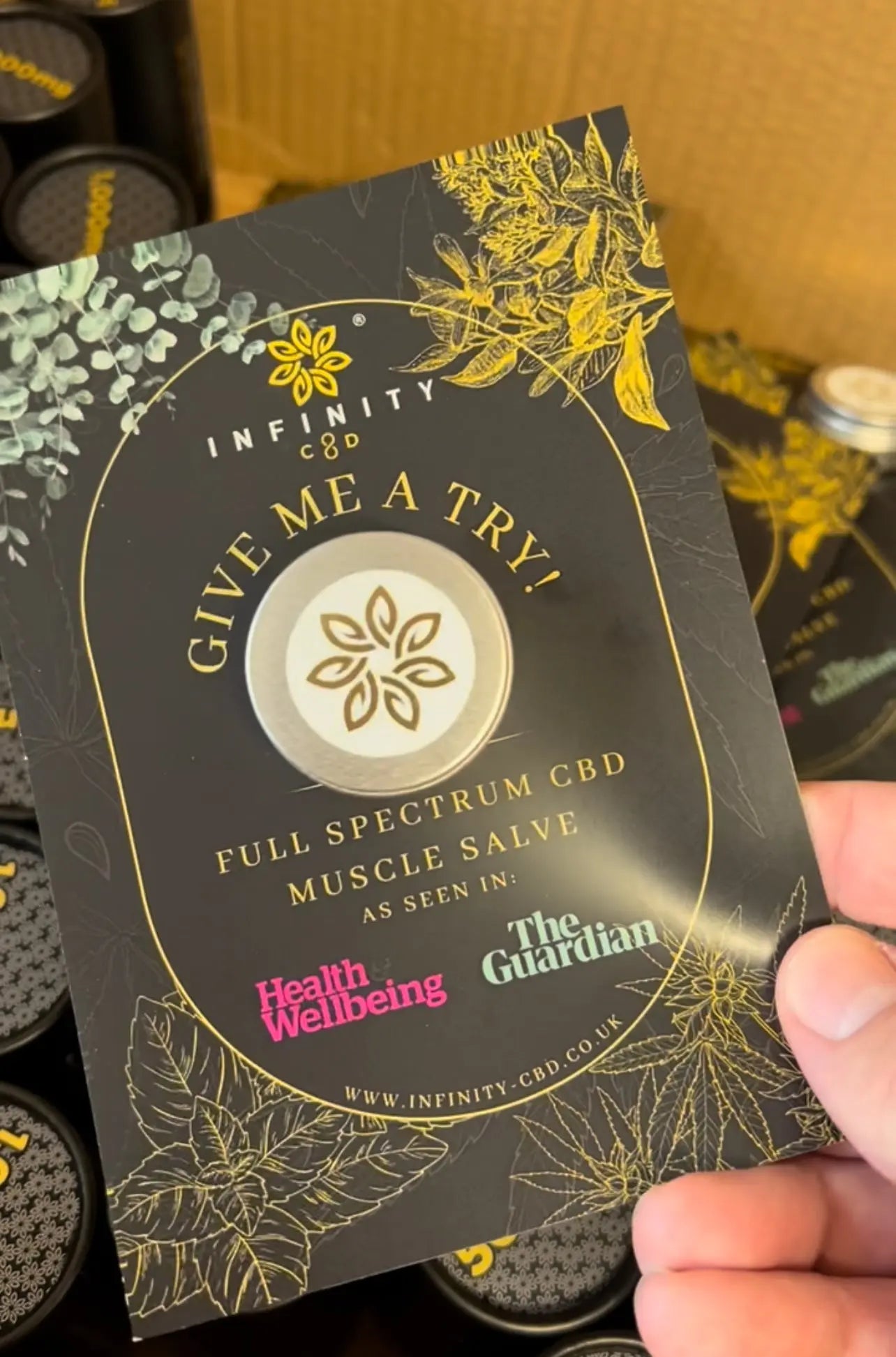 CBD Muscle Salve Sample Infinity CBD 