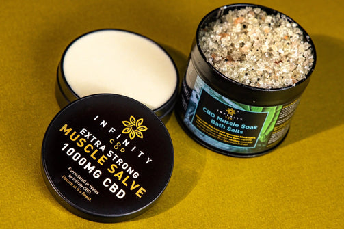 CBD Muscle Rub and Bath Salts bundle UK 