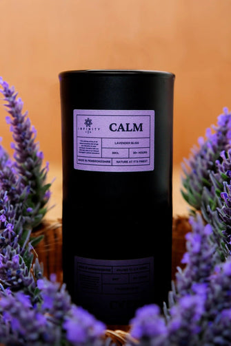 CBD Calming Lavender essential oil candle UK