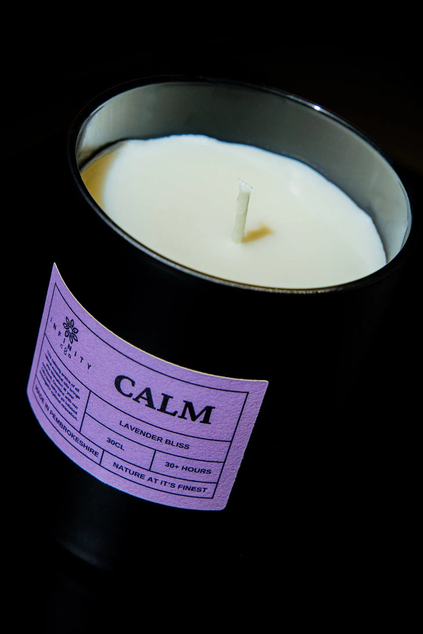 CBD Calming Lavender essential oil candle UK