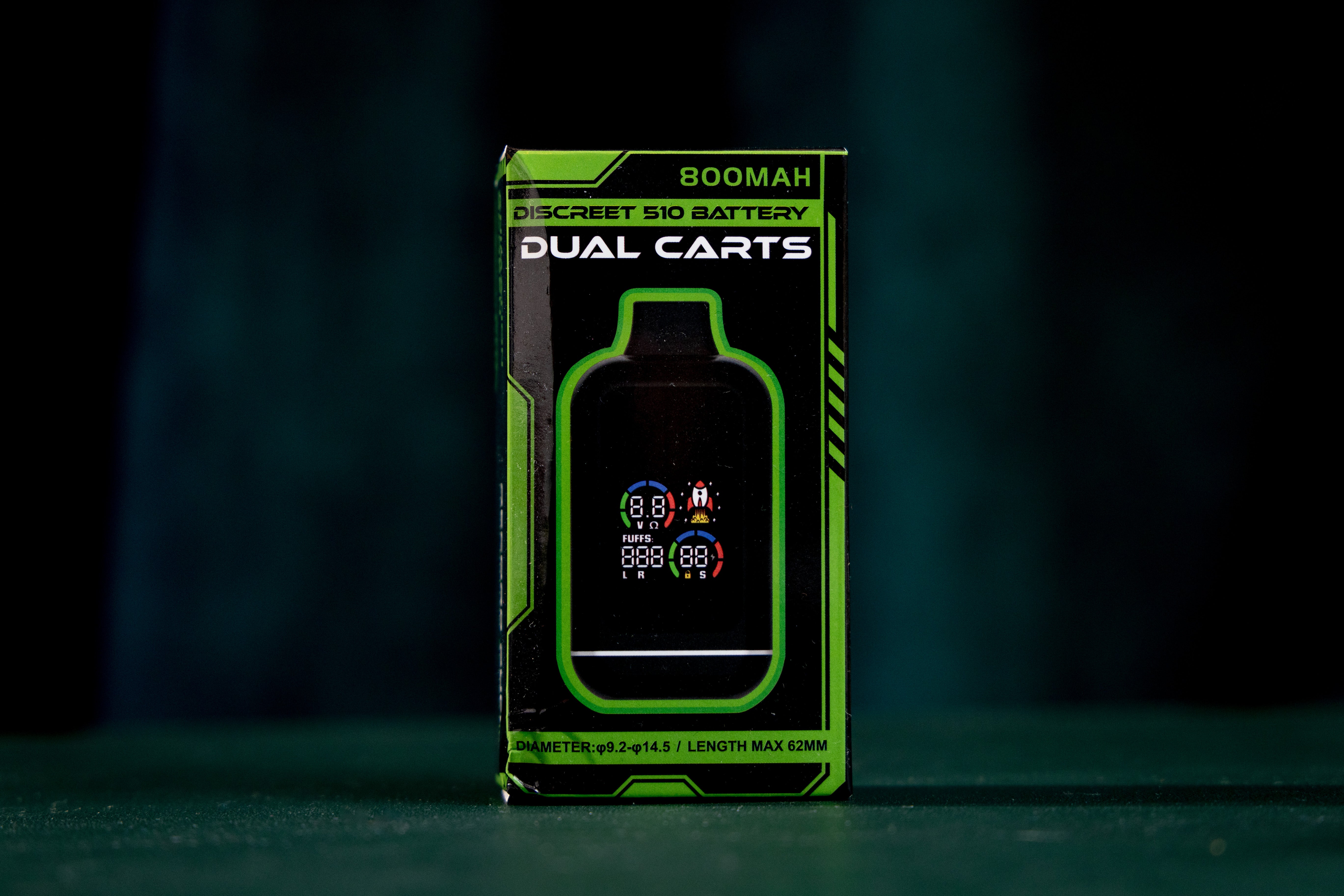 Dual Cart Battery 510 thread discreet medical cannabis battery