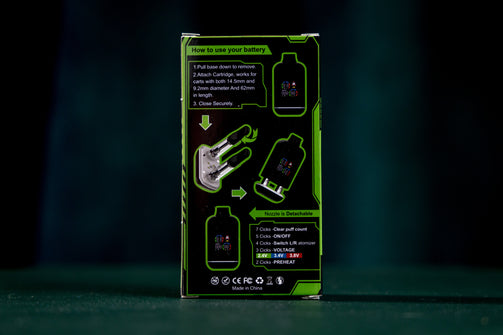 Dual Cart Battery 510 thread discreet medical cannabis battery