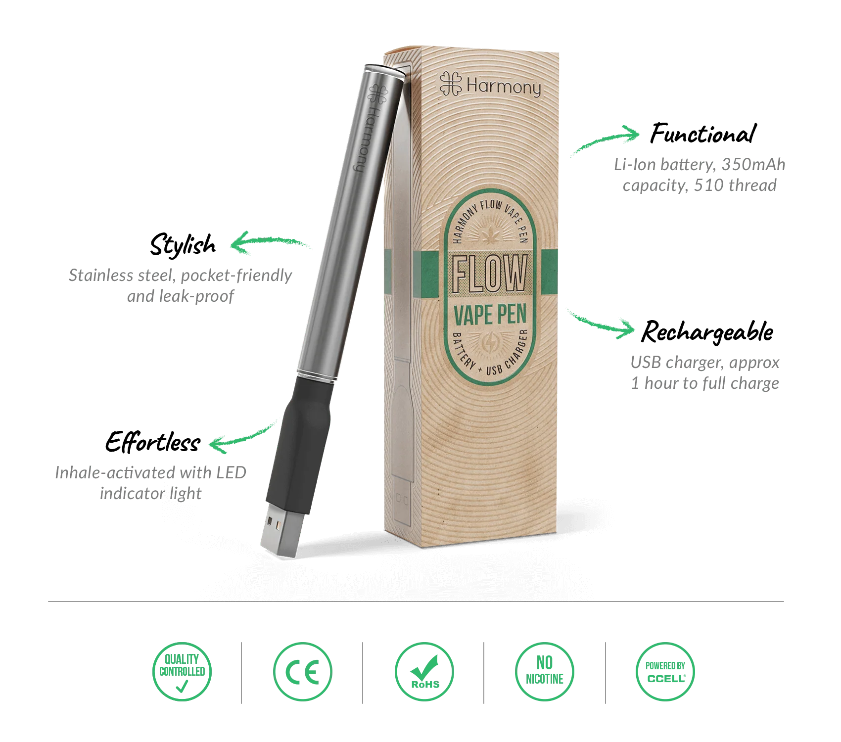 harmony vape pen FLOW Vape Battery by Harmony