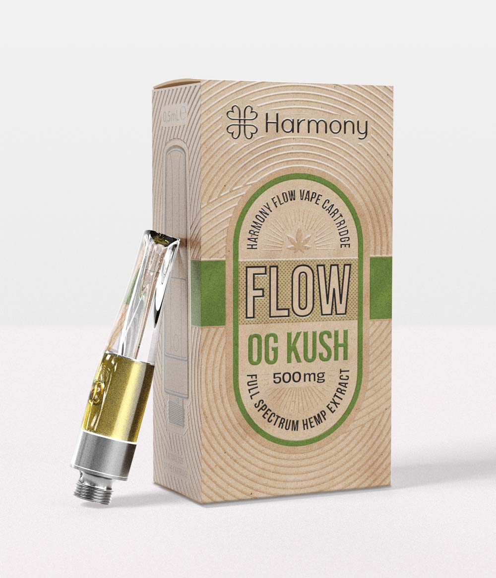 OG Kush CBD Vape Cartridge 75% | Full-Spectrum | Harmony