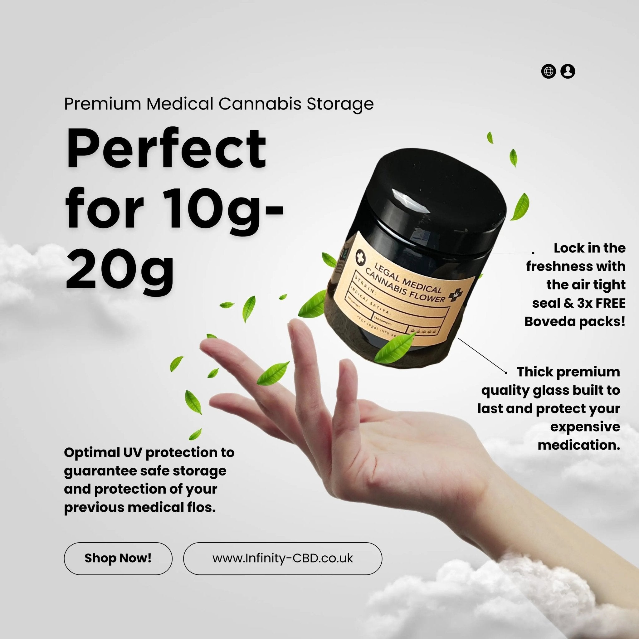  Best medical cannabis storage jar with boveda UK 