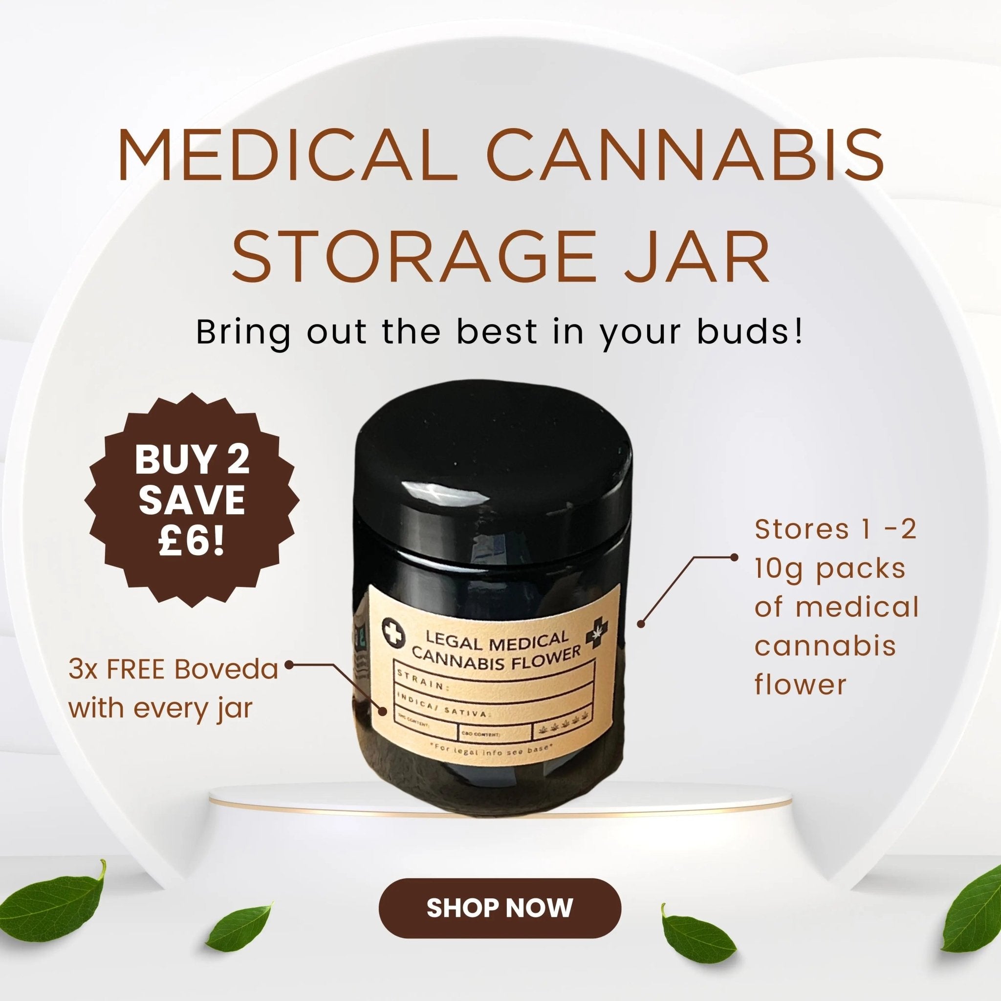  Best medical cannabis storage jar with boveda UK 