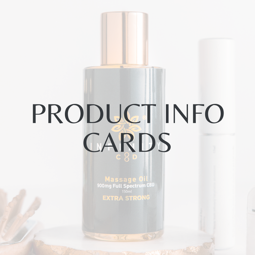 CBD Product Information Cards - Complete Set (4 Cards)