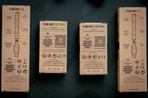 Mint hemp CBD Vape Cartridge 75% | Full-Spectrum | Harmony