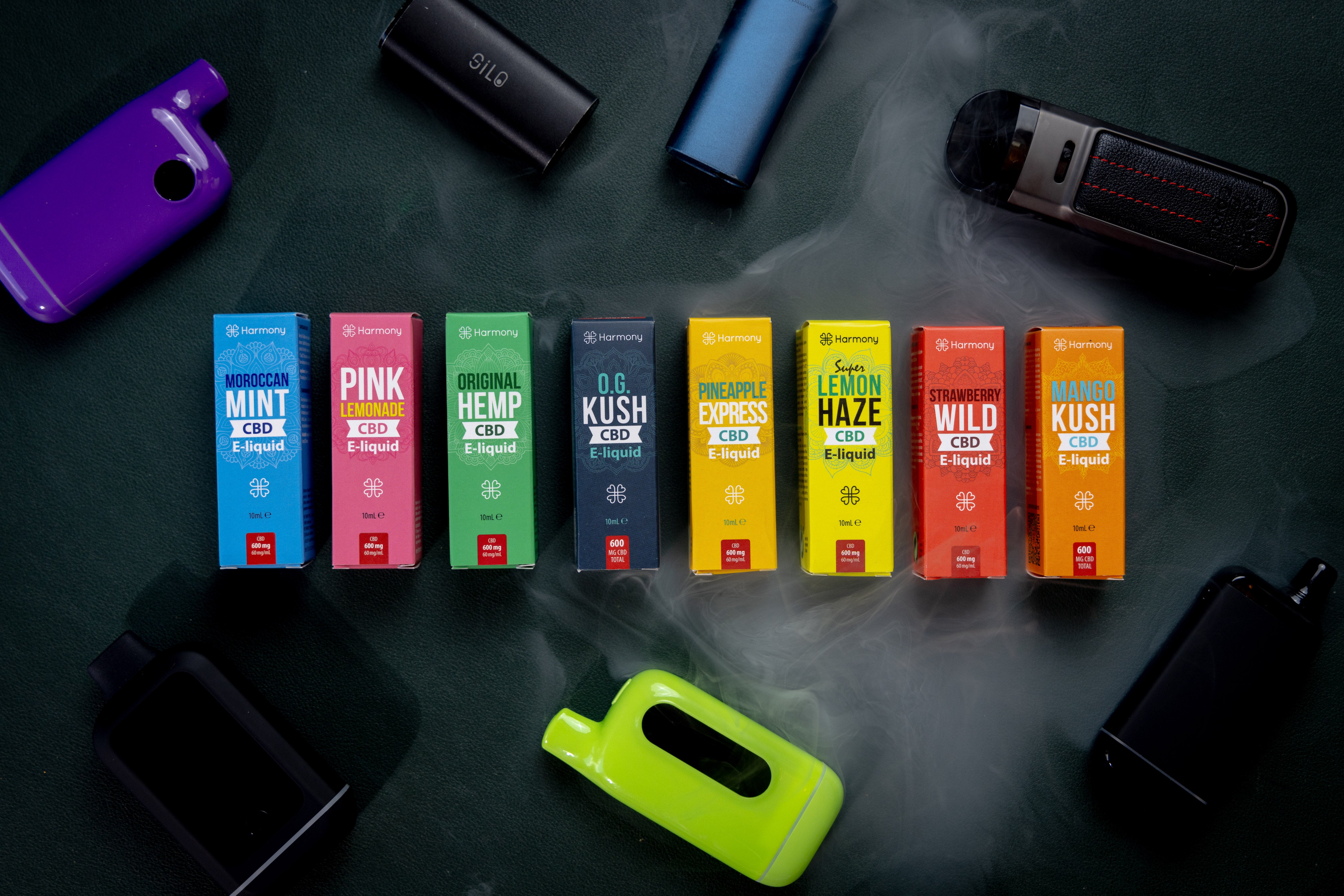 Harmony CBD Vape Juice 600mg - 10ml E-Liquid | 80/20 PG/VG | 8 Flavours