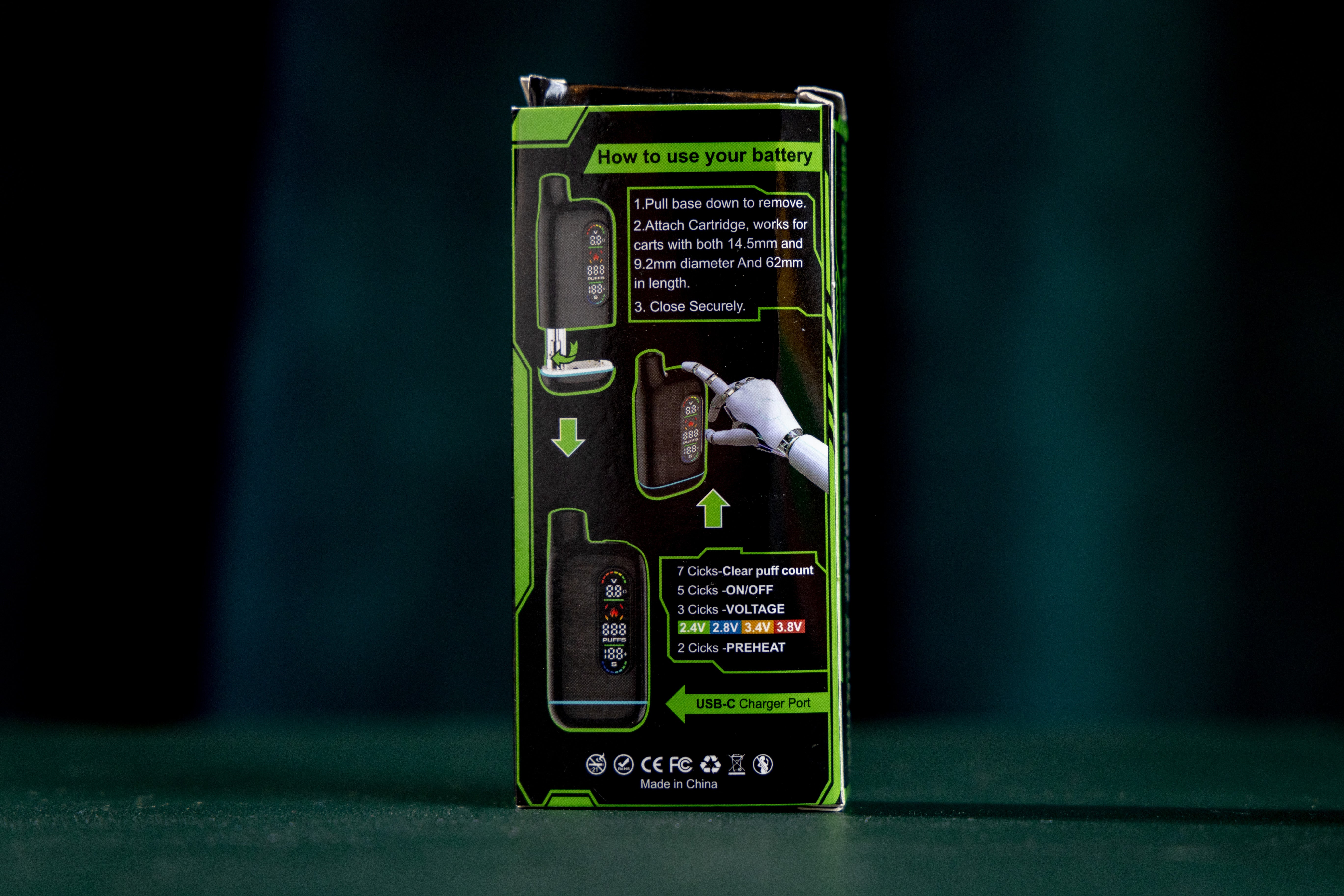 Discreet Cart Battery 510 thread medical cannabis battery